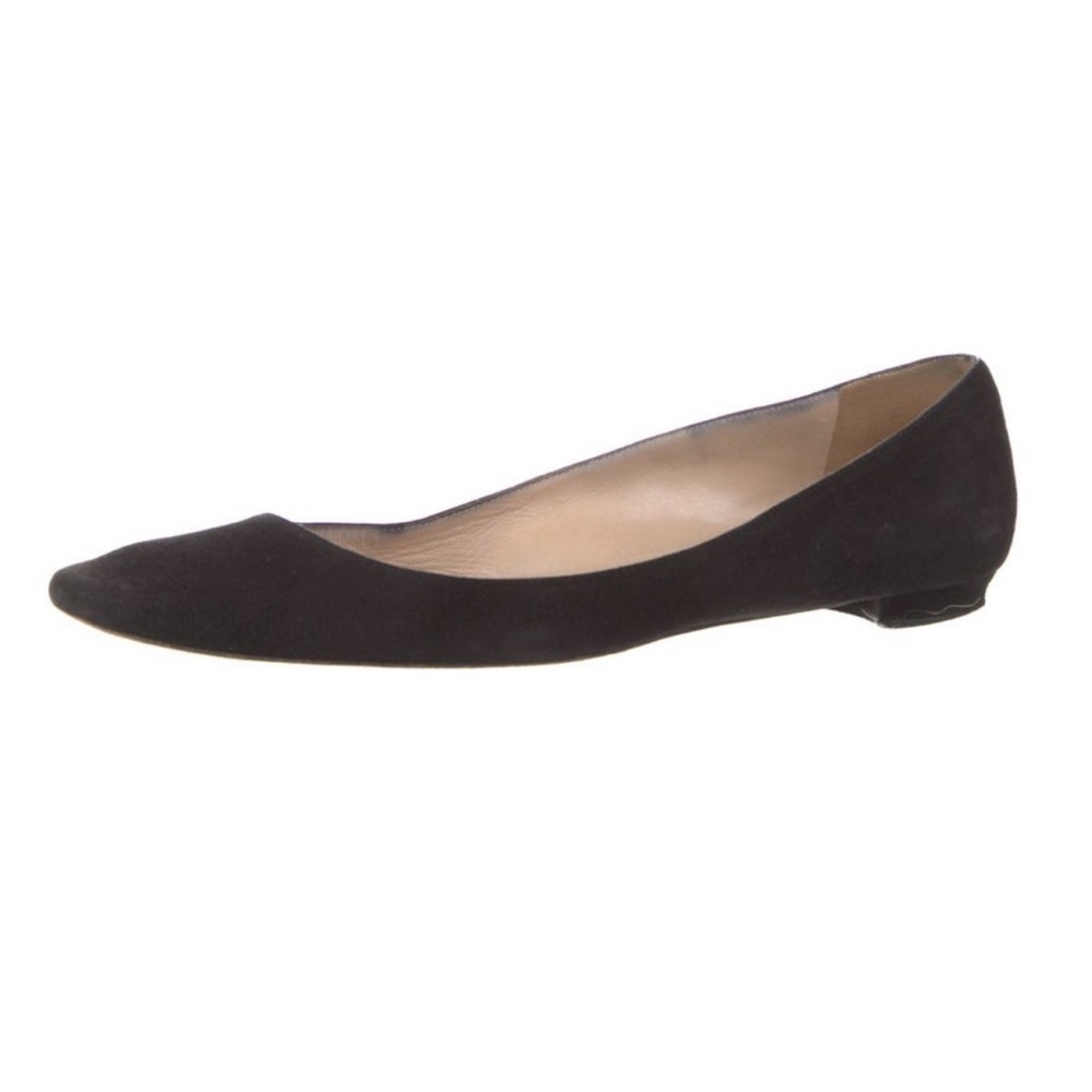 Manolo Blahnik suede leather flats